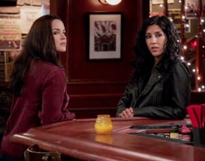 Melissa Fumero Instagram - Every week I get set pics to post. So, every week I am reminded of how much I miss sharing scenes with my cast mates. They all made me a better actor and a better person is so many ways. I have to believe I’ll get to act with them again at some point in something. #Brooklyn99 #BestJob #BestCast Also, swipe for one of my most favorite bts pics I’ve gotten. That rainbow showed up at the end of every take of that magical kiss! 🌈❤️💗🙌🏽