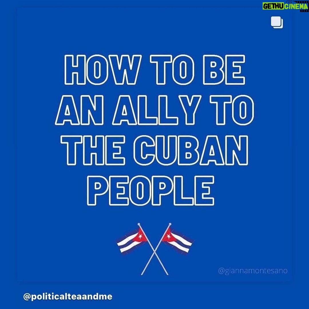 Melissa Fumero Instagram - Listen to the people. #SOSCuba ❤️❤️🇨🇺❤️❤️