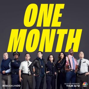 Melissa Fumero Instagram - One. Month. So excited for you all to see the final season. We’re so very proud of it. NINE NINE!!! ❤️❤️ #Brooklyn99
