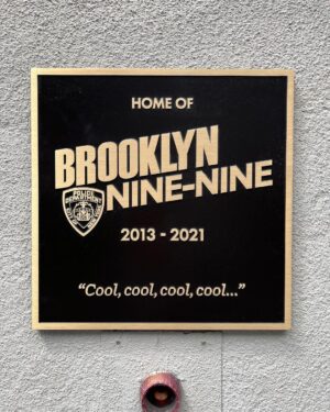 Melissa Fumero Instagram - We were here. And we did that. For 8 wonderful seasons. Seeing this plaque on our stage makes me beyond proud. Nine Nine Forever! ✨✨✨