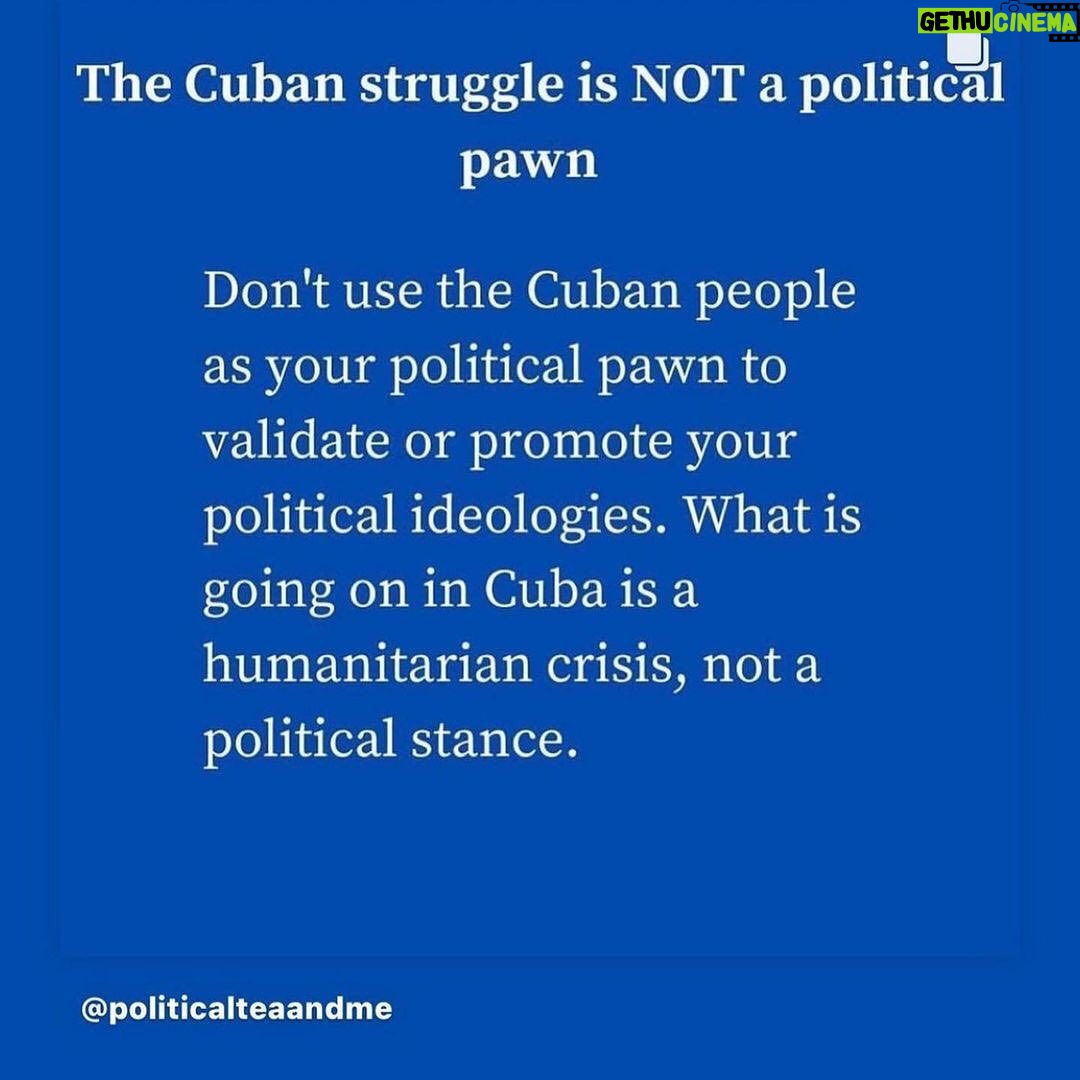 Melissa Fumero Instagram - Listen to the people. #SOSCuba ❤️❤️🇨🇺❤️❤️
