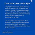Melissa Fumero Instagram – Listen to the people. #SOSCuba ❤️❤️🇨🇺❤️❤️
