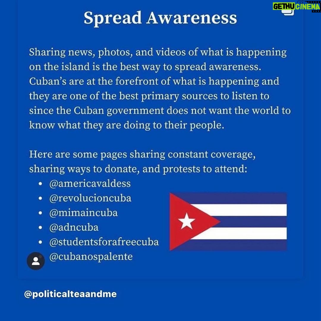 Melissa Fumero Instagram - Listen to the people. #SOSCuba ❤️❤️🇨🇺❤️❤️