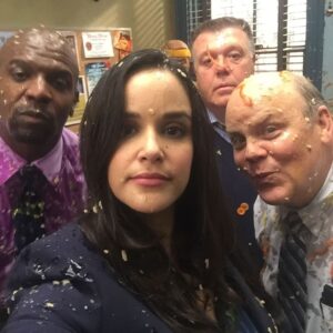 Melissa Fumero Instagram - Happy #Brooklyn99 on @netflix Day!!! Seasons 1-4 are available TODAY!! So take a trip down memory lane with us, and have a little rewatch! Man, did we have fun making this show. Nine Nine Forever. 🚨❤️🚨❤️🚨