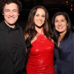 Melissa Fumero Instagram - Starting the year with community, culture, and showing up for my people to celebrate the amazing films and shows made by Latinos last year. Letting some joy in. And what a joyful night it was. It was so good to see friends and make some new ones. Excited to see what everyone creates this coming year. Together we can do anything. Thank you to #LaCena for having us ❤️ Also, this dress by @lesuperbecalifornia was so good I couldn’t stop taking selfies in it. 😆🫶🏽 Shoes: @larroude Jewelry: @alessandracamilla.milano @natashaschweitzer @baublebar Clutch: @simitri.shop Styled by: @arieltunnell Hair: @brianfisherhair Makeup: @tamah_krinsky