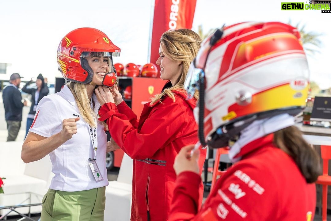 Melissa Roxburgh Instagram - #HighPowered On the Set and On the Track: Melissa Roxburgh is an actress/director currently starring in Netflix’s “Manifest”, and is now a #FerrariCorsoPilota driver. Check out her journey behind the #Ferrari296GTB wheel and her experience joining a group of high powered Ferrari participants, including the weekend’s honored guest, Lilou Wadoux, the first official female Ferrari Competizioni GT driver. 🏎️: @mroxburgh ft: @lilou_wadoux #Ferrari #Motorsports The Thermal Club
