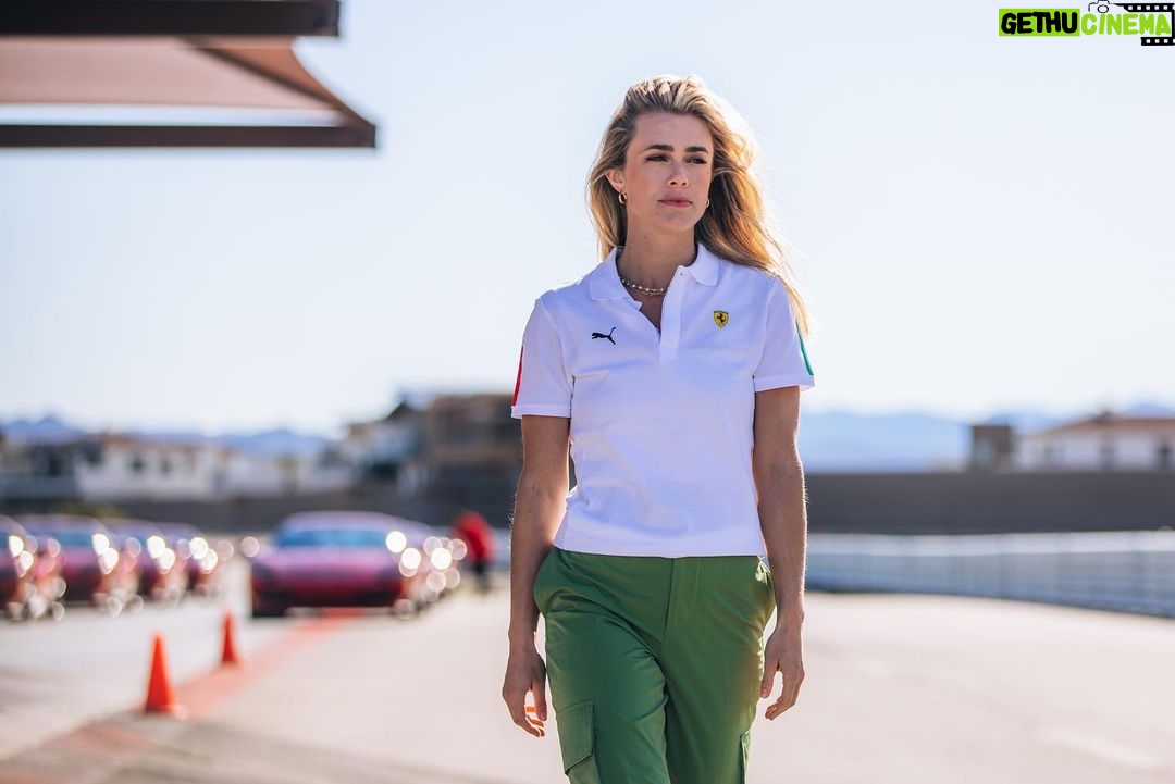 Melissa Roxburgh Instagram - #HighPowered On the Set and On the Track: Melissa Roxburgh is an actress/director currently starring in Netflix’s “Manifest”, and is now a #FerrariCorsoPilota driver. Check out her journey behind the #Ferrari296GTB wheel and her experience joining a group of high powered Ferrari participants, including the weekend’s honored guest, Lilou Wadoux, the first official female Ferrari Competizioni GT driver. 🏎️: @mroxburgh ft: @lilou_wadoux #Ferrari #Motorsports The Thermal Club