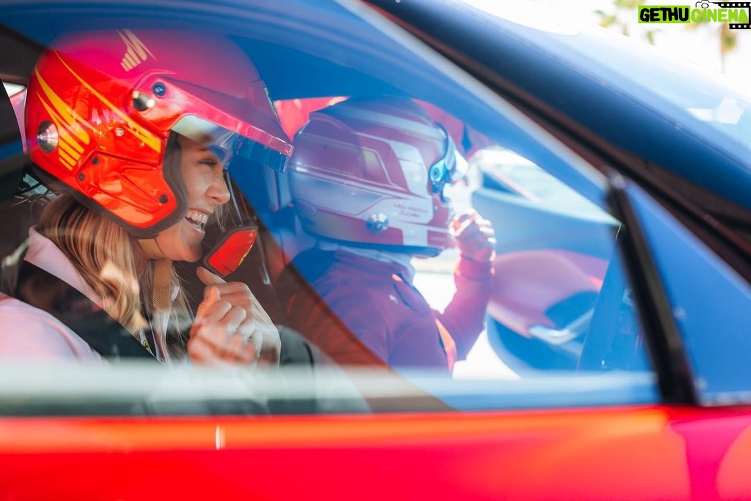 Melissa Roxburgh Instagram - #HighPowered On the Set and On the Track: Melissa Roxburgh is an actress/director currently starring in Netflix’s “Manifest”, and is now a #FerrariCorsoPilota driver. Check out her journey behind the #Ferrari296GTB wheel and her experience joining a group of high powered Ferrari participants, including the weekend’s honored guest, Lilou Wadoux, the first official female Ferrari Competizioni GT driver. 🏎️: @mroxburgh ft: @lilou_wadoux #Ferrari #Motorsports The Thermal Club
