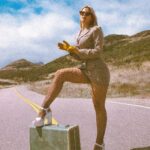 Mercedes Blanche Instagram - Are you gonna pick me up or what? 📸@lokiiproblematic Stylist: @liliumyum @prettylittlething Los Angeles, California