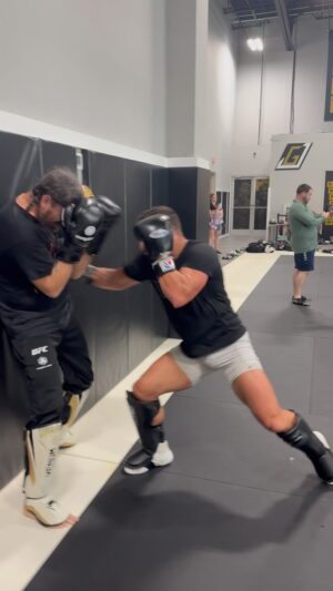 Michael Chandler Instagram - Yesterday was #givingtuesday so I was trying to be as generous as possible during some flow sparring with @coachstrout - trying to get the punch count up.
-
Walk On.
-
See you at the top!