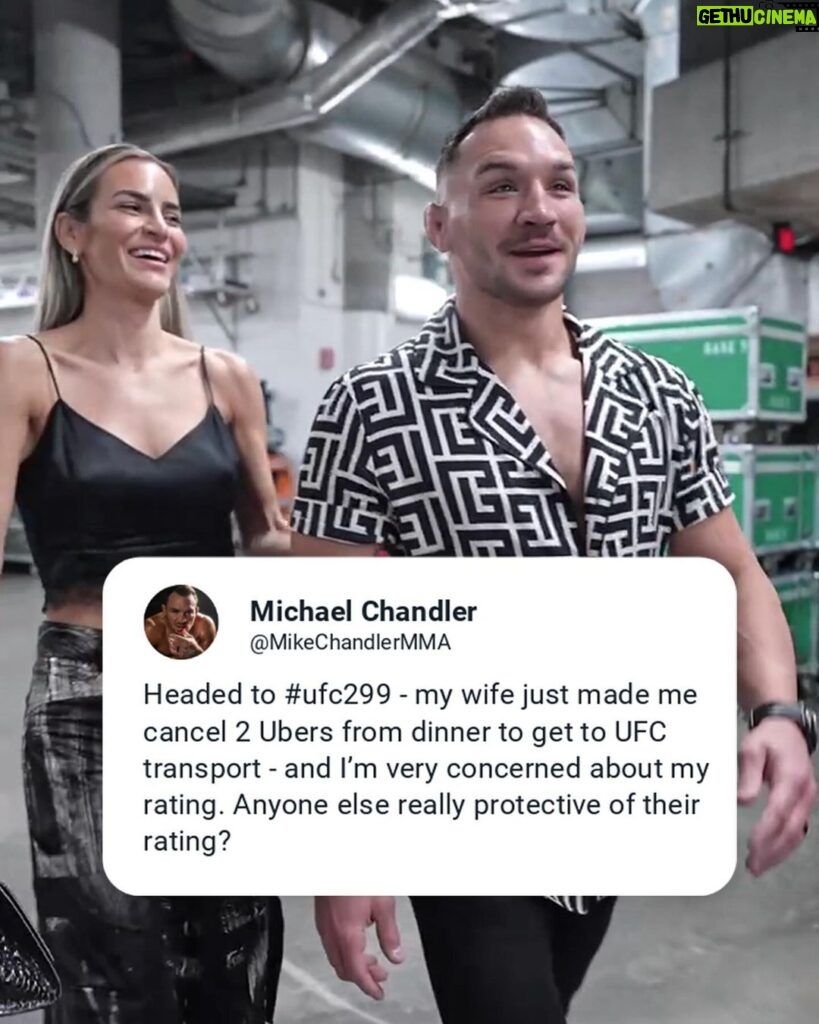 Michael Chandler Instagram - Michael Chandler is protective of his rating 😭 #UFC299