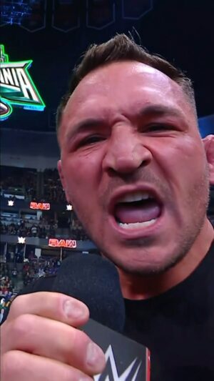 Michael Chandler Instagram - @ufc’s @mikechandlermma just called out @thenotoriousmma on #WWERaw! 🔥🔥🔥