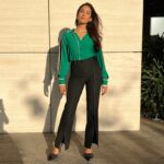 Mira Rajput Instagram - Green is the colour of? #techsparks