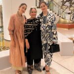 Mira Rajput Instagram - Girls Trip! My 86 year old Dadima came to Mumbai for the first time and us two sisters had the bestest girls trip with her! Lunching in pyjamas, Dadima discovering and loving Panki at Swati, customary Taj brunch and ending with the spectacular show at NMACC! I had goosebumps seeing the show again, but what melted my heart was seeing her enjoy it and feel totally enthralled with the experience. Having seen the birth of our nation herself, we talked about how she met Mahatma Gandhi as a young girl when he was on his journey through Srinagar during the freedom struggle. Late night chats and bingo afternoons with Masi @priyatulshan, and playing the piano as Dadima listened on, these were some of the most cherished days of my life. ❤️