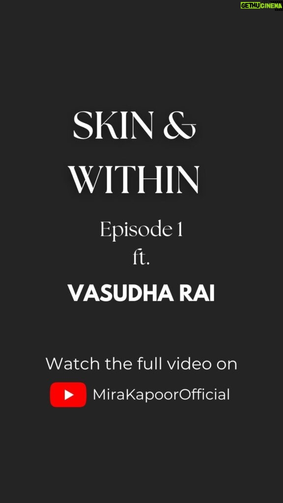Mira Rajput Instagram - Welcome to Skin & Within: a series where we discuss everything skin deep! On this very first episode, I chat with Vasudha Rai, beauty editor & author, on our individual skin care journeys, our favourite viral products, Nuskhas and even skin devices!