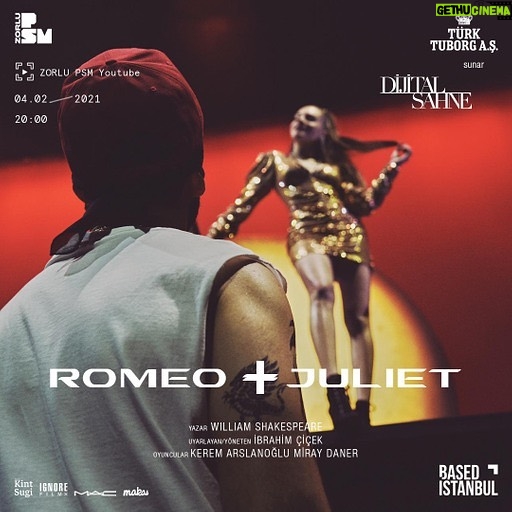 Miray Daner Instagram - Romeo ve Juliet, tutku üzerine bir oyun. İmkansızlıkların aşıldığı, ya da en azından denendiği bir dünyada tutkunun önemini anlatıyor. Bazen saraylarda, bazen sıradan bir apartman katında, bazen de sadece demir bir merdivende… Aşk sadece aşk. @zorlu_psm prodüksiyonu, @basedistanbul iş birliği ve Türk Tuborg A.Ş. katkılarıyla gerçekleşen “Dijital Sahne” serisi, William Shakespeare’in ölümsüz eseri Romeo ve Juliet ile devam ediyor. Tiyatro sahnesinin kült eserlerini seyirci unsurunun dijitalleştiği bir YouTube serisine dönüştüren projede; klasik tiyatroya güncel bir perspektif kazandırmak hedefleniyor. İbrahim Çiçek yönetmenliğinde Zorlu PSM YouTube kanalında yayınlanmaya devam edecek seri; 4 Şubat Perşembe günü saat 20.00’de, Kerem Arslanoğlu ve Miray Daner’in başrollerini paylaştığı Romeo ve Juliet ile ekranlarınızda. Yazar: William Shakespeare Uyarlayan/Yöneten: İbrahı̇m Çı̇çek @ibrahimcicek @tiyatrokintsugi Video Yönetmeni: Gizem Kızıl @gizemkizil Oyuncular: Kerem Arslanoğlu, Miray Daner @keremarslanoglu1 @miraydaner Yapımcı: Duygu Bayram @duygubyram Yaratıcı Yapımcı: Duygu Bengı̇ @duygubengi @basedistanbul Yürütücü Yapımcı: Mı̇ray Kaya @miraykaya Skenograf - Sahne Ve Kostüm Tasarımı: Ceyda Balaban @jadabalaban Kostüm Tasarımı: Burak Sanuk @buraksanuk Müzik: Ömer Sarıgedik @oemr_ Fotoğraf: Burcu Karademir @karademirburcu Işık: İbrahim Çiçek Işık Uygulama: Serkan Deliktaş, Kerem Duran, Orhan Karayaka Proje Yöneticisi: Levent Dokuzer Proje Koordinatörü: Gözde Tekay Video Prodüksiyonu: Metehan Öz Afiş Tasarımı: Ecem Tungaz Yönetmen Ası̇stanı: Helı̇n Irmak Demı̇rel Yapım Asistanı: Eylül Yankin Saç: Makas Makyaj: MAC Sahne Amiri: Emre Gökmenoğlu Ses: Fatih Yücelli, Sergen Şimşek Görüntü Yönetmeni: Can Tengı̇z, Behçet Mert Erbı̇rer Post Prodüksiyon: Zeynep Torun Post Prodüksiyon Asistanı: Dilşah Niğdeli Kamera Asistanları: Mehmet Emin Yücel, Murat Çağlayan Ses Miksaj: Serhat Soyaltın, North Istanbul, Serkan Aykut Kargacı Kreatif Ajans: Bi Creative