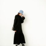 Mirei Kiritani Instagram - たまにはちょいと甘め服も。寒くなってきてニットが着られるの嬉しい☺️ onepiece #uncrave_white hat #ninaricci boots #maisonmargiela bag #saintlaurent 白靴下みえちゃってるのは御愛嬌ってことで🤣