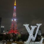 Mirei Kiritani Instagram - LV × KUSAMA PROMOTION PROJECT, TOKYO LVと草間彌生さんがコラボレーションしたインスタレーションが11/30から都内各所で公開されるのを前に、 一足早く世界観を堪能してしました🤤東京タワーも特別ライティングで綺麗だったなぁ❤️🧡💛💚 #LVxYayoiKusama #LouisVuitton #LVFashion