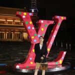 Mirei Kiritani Instagram - LV × KUSAMA PROMOTION PROJECT, TOKYO LVと草間彌生さんがコラボレーションしたインスタレーションが11/30から都内各所で公開されるのを前に、 一足早く世界観を堪能してしました🤤東京タワーも特別ライティングで綺麗だったなぁ❤️🧡💛💚 #LVxYayoiKusama #LouisVuitton #LVFashion