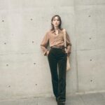 Mirei Kiritani Instagram - Raffia - Saint Laurent Spring 22 🤎🤍🤎🤍🤎 #サンローラン