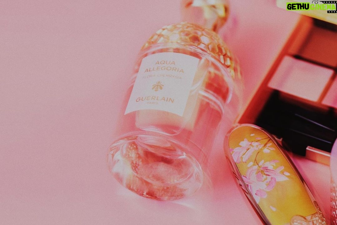 Mirei Kiritani Instagram - ゲランと日本の芸術家 品川亮氏のコラボレーションによる、限定リップ〈 ルージュ ジェ〉💄 世界中で愛される日本の桜の花が舞う様子をリップケースに描いたそう このケースを持ってるだけで気分があがるし何度でもリップをつけたくなっちゃう! ゲランが提案する #桜ルック を纏って、ひと足先に春を感じてます🌸 使用アイテム ・#ルージュジェ チェリーブルーム(限定リップ) ・#メテオリット(パールパウダー) ・#オンブルジェ No.530 (アイシャドウ) ・#アクアアレゴリア フローラ チェリージア(フレグランス) Photo : Toshiki Fukunaga @_toshiki_fukunaga Styling:Chie Takeoka @takeokachie Hair & Makeup:KATO(TRON) @katohairmake Direction:Saya Arai @saya_lee_arai #ゲラン #guerlain_ambassador