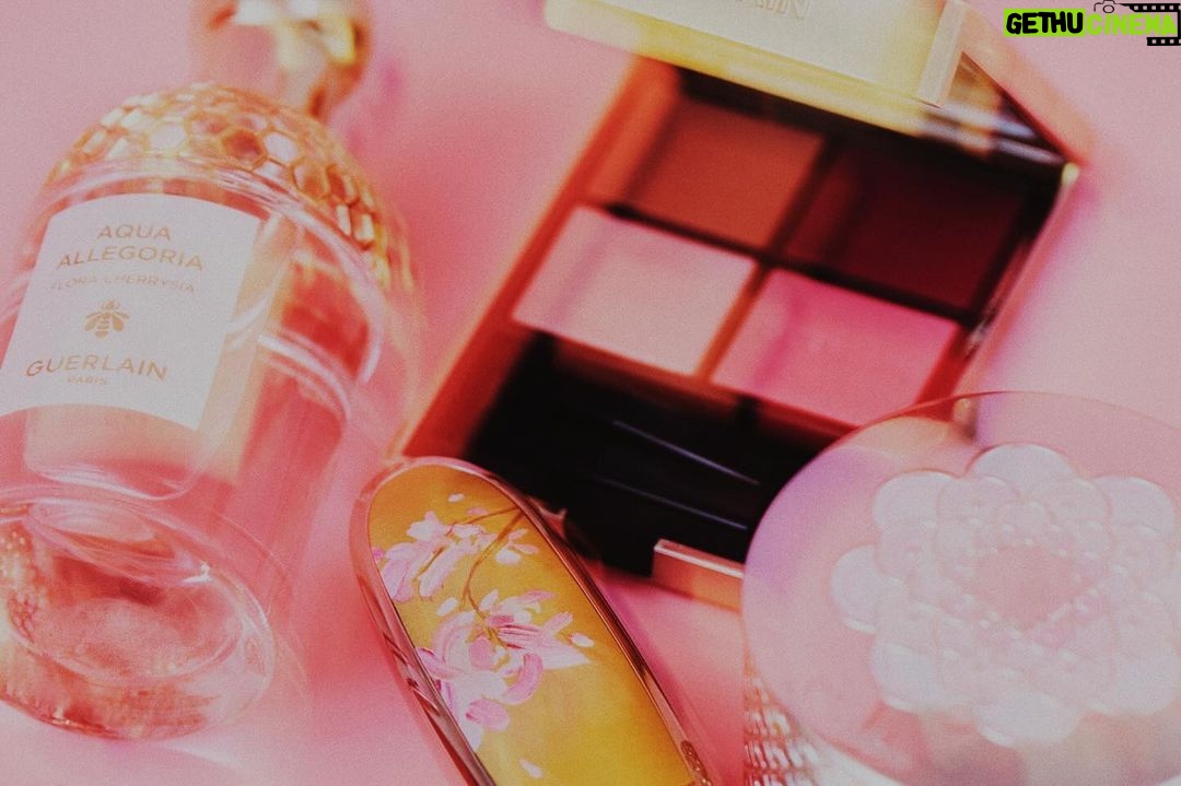 Mirei Kiritani Instagram - ゲランと日本の芸術家 品川亮氏のコラボレーションによる、限定リップ〈 ルージュ ジェ〉💄 世界中で愛される日本の桜の花が舞う様子をリップケースに描いたそう このケースを持ってるだけで気分があがるし何度でもリップをつけたくなっちゃう! ゲランが提案する #桜ルック を纏って、ひと足先に春を感じてます🌸 使用アイテム ・#ルージュジェ チェリーブルーム(限定リップ) ・#メテオリット(パールパウダー) ・#オンブルジェ No.530 (アイシャドウ) ・#アクアアレゴリア フローラ チェリージア(フレグランス) Photo : Toshiki Fukunaga @_toshiki_fukunaga Styling:Chie Takeoka @takeokachie Hair & Makeup:KATO(TRON) @katohairmake Direction:Saya Arai @saya_lee_arai #ゲラン #guerlain_ambassador