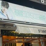 Moon Sang-min Instagram - 팬분들이 준비해 주신 첫 커피차🫶🏻 감사합니당 새벽 2시 신데렐라 화이팅🤍