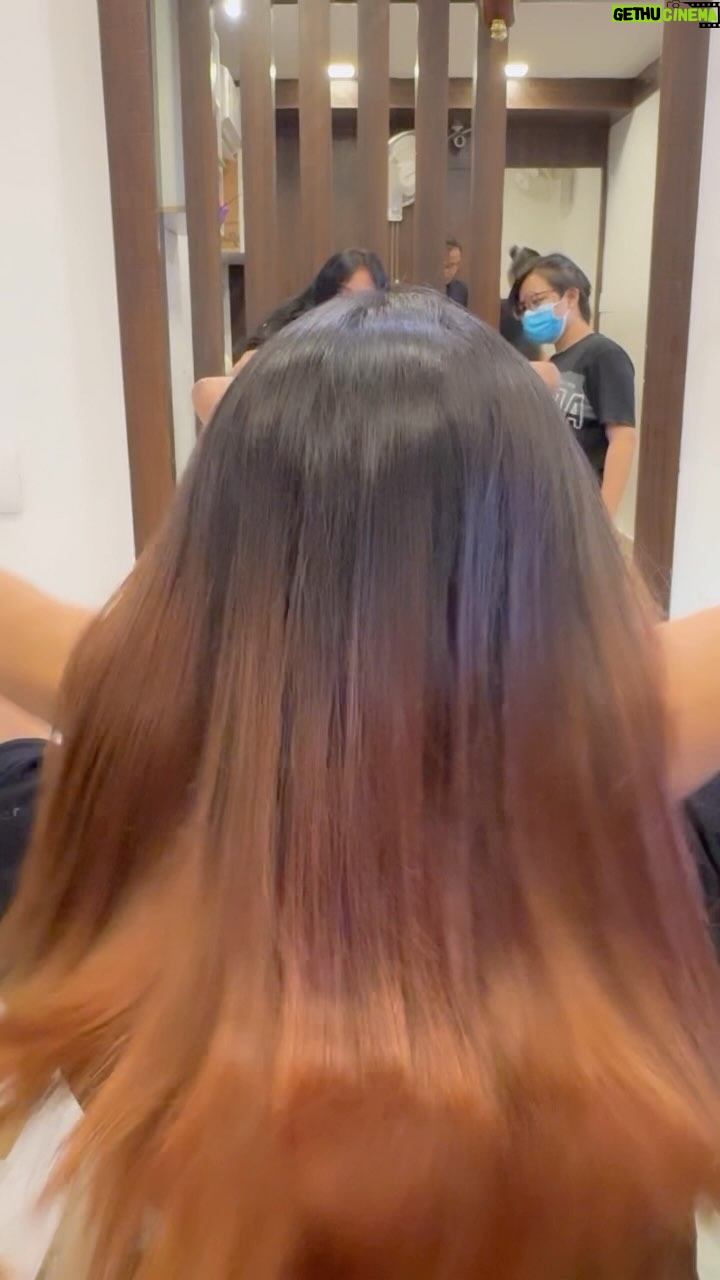 Myna Nandhini Instagram - Thanks too @rays_hairstudio_nanganallur its amazing service for hair extensions 😘🥰😍