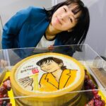Nana Seino Instagram - 丸亀製麺ケーキでお祝いしていただきました。🎉 樽の中に私が！！！ ありがとうございました！！ おつかれーらいす。 #丸亀製麺