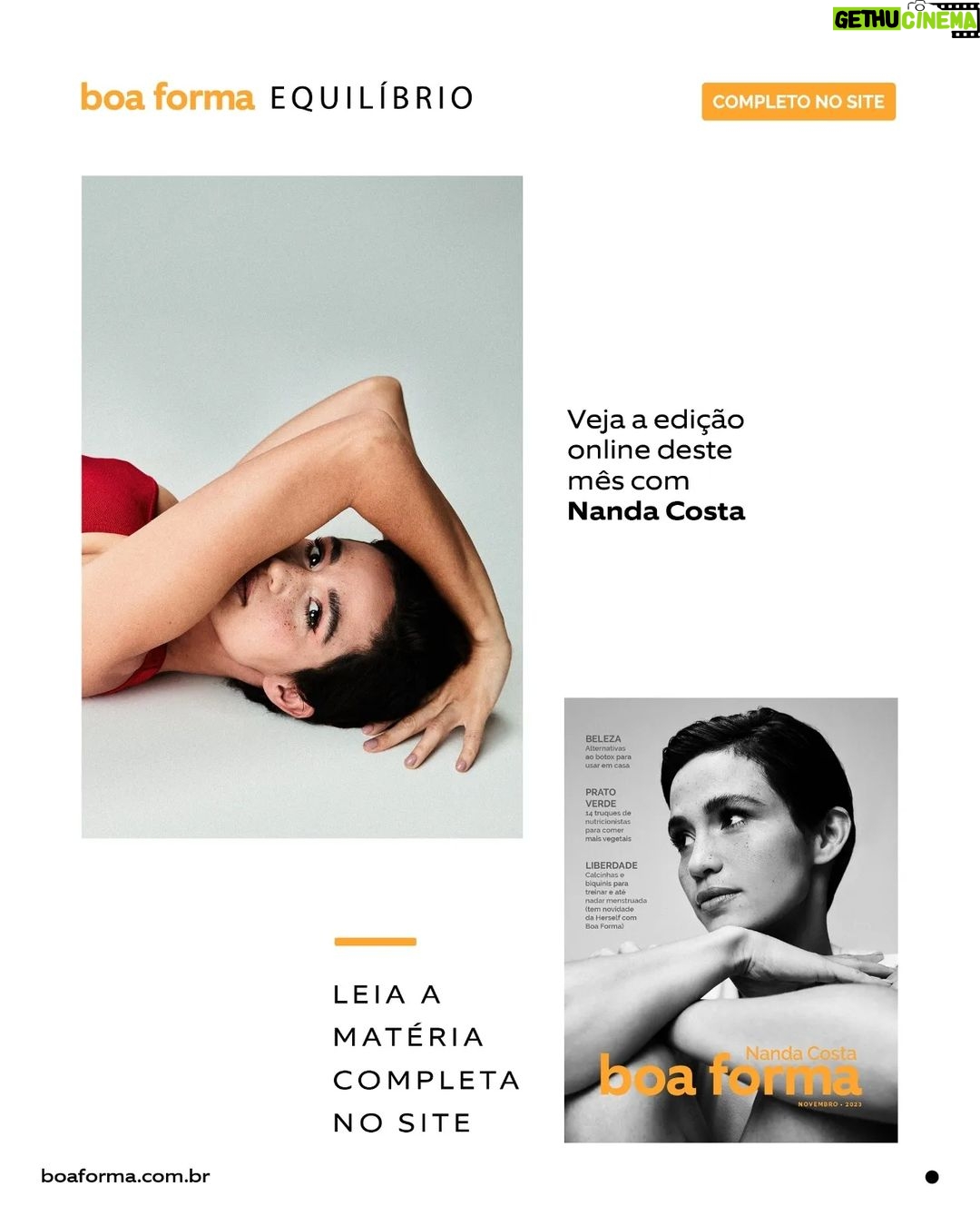 Nanda Costa Instagram - Aqui estão alguns trechos da entrevista com @nandacosta, capa de novembro da Boa Forma. No link da bio, você pode conferir a matéria na íntegra! Texto @helenagalante Fotos @diniloris Assistente de foto @raphaeljacomini e @scapelos Styling @fabianaleite Edição de moda @pjaycob Produção de moda matheus.foc Beleza @vanessarozan e @grasielapaz Produção de objetos @inaramos_ e @deia_produtoraearte Direção de arte @kareensayuri Camareira Tina Ramalho Retouch @marceladini
