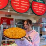 Natalie Mariduena Instagram - introducing THE NAT - our newest slice of the cheesiest, melt in your mouth vodka pasta piled high on your new favorite pizza pie. this one is no joke and only available @doughbriks for a limited time starting 10/17 (i can’t wait!!) 🤗🤤 Doughbriks Pizza