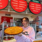 Natalie Mariduena Instagram - introducing THE NAT - our newest slice of the cheesiest, melt in your mouth vodka pasta piled high on your new favorite pizza pie. this one is no joke and only available @doughbriks for a limited time starting 10/17 (i can’t wait!!) 🤗🤤 Doughbriks Pizza