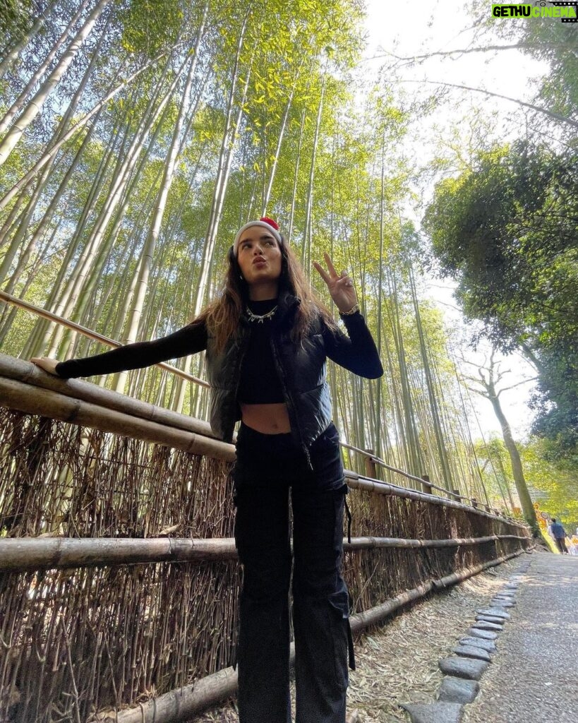 Natalie Mariduena Instagram - meoww (=^‥^=) Arashiyama Kyoto