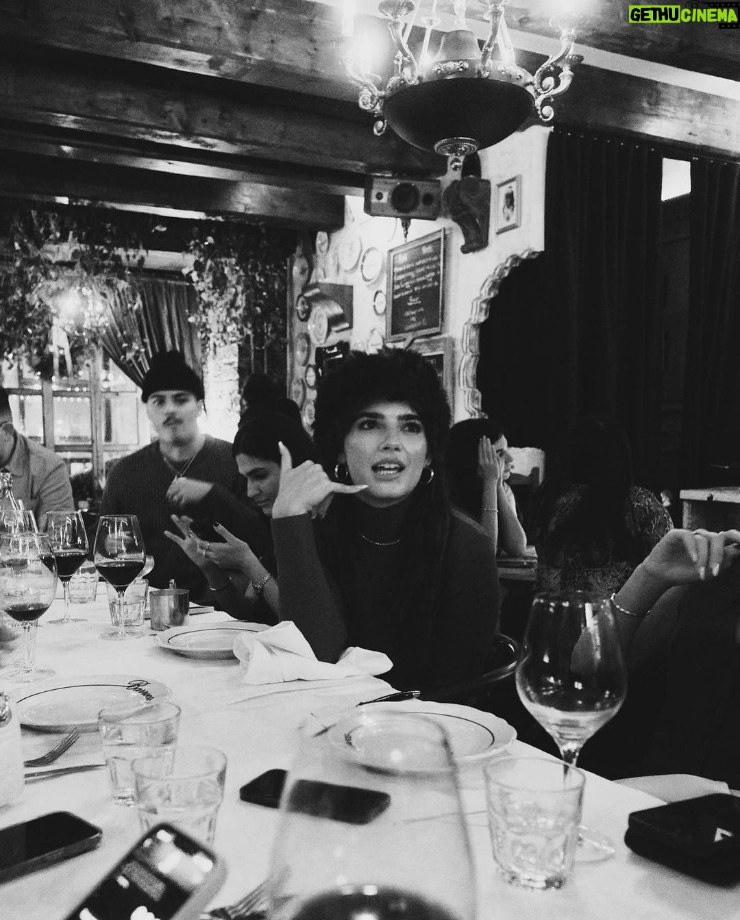 Natalie Mariduena Instagram - candid dinner convos Montreal, Quebec