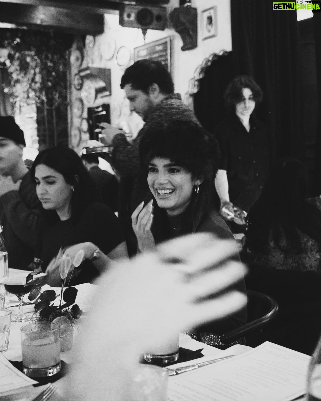Natalie Mariduena Instagram - candid dinner convos Montreal, Quebec