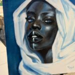 Natalya Korolyova Instagram – Африка-возвращение в невинность ! Выставка @tarzan___official живопись в интерьере ! Коллаборация с Mobel Expo