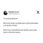 Nathalia Arcuri Instagram - Nossa, Nath! Mas tô só começando. Preciso realmente pensar nisso? Você está criando uma fonte de renda, lembre-se disso. É a sua empresa! É preciso profissionalizar ao máximo, ou vai se tornar apenas um passatempo caro. Segundo o relatório da Global Entrepreneurship Monitor (GEM) 2022, realizado pelo Sebrae e pela Associação Nacional de Estudos em Empreendedorismo e Gestão de Pequenas Empresas (Anegepe), 67% da população adulta estava envolvida com o empreendedorismo. Parte desse número são potenciais empreendedores, o que fez com que o Brasil ocupasse o 2º lugar nessa categoria, ficando atrás somente da Índia, no ano do relatório. Somos empreendedores natos 😎 Mas, claro, apesar do brasileiro ter essa alma de negócios, só a alma não sustenta uma empresa. É preciso adquirir conhecimento e aplicar no dia a dia pro empreendimento dar certo! DITO ISSO… Arrasta pro lado pra ver as 5 dicas que separei pra você, imprime, cola em todo lugar da casa pra não esquecer e já manda para as autônomas/autônomos MEIs e donas e donos de empresas que precisam ler isso👇