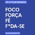 Nathalia Arcuri Instagram – Como ATIVAR os 4 F’s da riqueza no dia a dia em 2024:
✅FOCO: O foco é em VOCÊ! Pergunte pra si: Quais são os seus desejos? Onde você quer chegar? Com quem você convive? O que você consome de informação?
✅FORÇA: Depois de ter focado em você e analisado sua vida, o que você precisa mudar? O seu propulsor tem que ser a força, a coragem pra tomar essas decisões.
✅FÉ: Não tô nem falando de religião não. É fé no sentido de acreditar: em você, nas pessoas, no lado positivo da vida. Isso pode te ajudar a ter força.
✅F*DA-SE: Bem, esse é autoexplicativo, mas é bom reforçar: Depois que você tem FOCO em você mesma, decide o que você quer, tem FORÇA pra fazer o que precisa ser feito e tem a FÉ como seu combustível, de resto, f*da-se pra quem te critica!
Eles fazem parte da minha vida e foi graças a eles que eu pude dar aquela “guinada” na carreira, pedir demissão, criar a Me Poupe! e conquistar a minha independência financeira.
O primeiro vídeo que eu falei sobre os 4 f’s foi lá em 2016 no canal e desde então teve 10 edições de jornada, teve livro, teve curso e milhares de conteúdos para que isso entrasse na sua cachola e pudesse mudar a SUA vida como mudou a minha.
Não é magia, é método, testado e aprovado em milhares de cacholas!
Em breve, ainda melhor, organizado e acessível pra qualquer pessoa que tenha SEDE DE CONHECIMENTO.
Salva esse post pra ler sempre quando precisar reforçar a mentalidade da riqueza 🫰