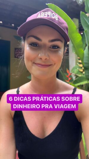 Nathalia Arcuri Instagram - 6 lições de uma viajante solo em sua primeira jornada.

Dica 1- Seu dinheiro, suas regras.
Dica 2- Orçamento que você X estilo de viagem que você quer.
Dica 3- Quem tem planilha, não passa aperto.
Dica 4- Seja gente boa (essa não dá pra todo mundo).
Dica 5- Se o seu orçamento é pequeno, se dê um dia de rainha ou de rei.
Dica 6- Saiba usar o cartão de crédito para acumular milhas.

Eu não sou a maior especialista mas a gente tá buscando alguém pra ser aqui na Me Poupe! Conhece alguém fera, comenta aqui com o @ e em breve vai ter uma surpresa pra vocês👇