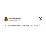 Nathalia Arcuri Instagram - Um ciclo novo tá chegando e ele precisa ser planejado. É importante que você esteja com suas metas em mente pra não dar mole com seu tempo, nem com o seu bolso 🫰 Foi lançado o desafio e eu tô curiosa pra saber o que que vocês estão esperando de 2024. Lembrem-se: expectativas só se tornam reais quando você parte pra ação. NUNCA se esqueça que só você pode agir e transformar a sua própria vida. Agora conta pra mim quais são as suas expectativas pra esse ano novo. Vale sonhar ALTO! ⬇️