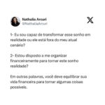 Nathalia Arcuri Instagram - Enfim, 2024 chegou! 🥳 E, pra todo começo de ciclo, a gente PRECISA recapitular o que já aconteceu pra APRENDER e melhorar quem somos e o que faremos com nós mesmos. Pra toda meta, você tem que ter disciplina e prazo. A disciplina te ajuda a se organizar e os prazos te dão o limite que é necessário pra definir quando agir pra alcançar seu objetivo. E, fazendo assim com suas metas financeiras, fica muito mais fácil chegar num sonho que antes era impossível de realizar. Em 2024, SONHE ALTO. Sim, você pode e deve fazer isso. Mas parta para a ação. Sonhar só por sonhar não leva ninguém a lugar algum. Adapte o que você precisa fazer e os prazos pra realizar esse sonho de acordo com a sua realidade. Só não deixe pra começar em 2000 e lá vai ano. Aproveite o novo ciclo de 2024 pra investir em suas metinhas, metas, metonas e metazonas. Eu sei (e você também sabe) que você é capaz. Comece agora baixando o Planner Financeiro no link da minha BIO🫰
