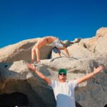 Nathalie Odzierejko Instagram - J’aimerais passer ma vie en slip au soleil à rire pour rien🩲 Corse