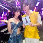 Nattawat Jirochtikul Instagram – Tadaaaa it’s Pretty girl right here @min.nicha 
What a Wonderful night meeting you krub :)