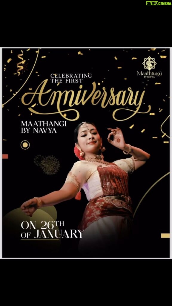Navya Nair Instagram - “🎉 Maathangi by Navya is set to bloom in celebration of our first anniversary on Jan 26th, 2024! 🌸 Join us for a heartwarming spectacle as our little dancers take their first steps onto the stage, embracing the joy of dance and conquering stage fears. Honored by the presence of eminent dignitaries, let’s come together to celebrate a year of blossoming talents at Maathangi! 🎊💃 #MaathangiAnniversary #BuddingTalents”