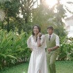 Navya Nair Instagram - There is this boy who holds my heart and he calls me MOM .. Venue @thecroftcochin.in Event @wenyu_events Catering @alacartecaterscochin Costume @the_drape_studio Makeup @makeupby_nami_ Video @wedlock__stories Return gifts @mannequinstories.gifts