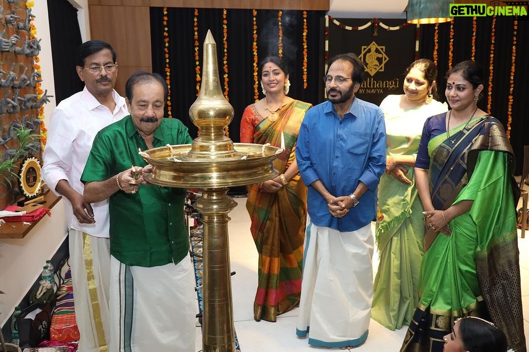 Navya Nair Instagram - Grateful as Maathangi celebrates its 1st anniversary! Thank you, Almighty, for this memorable moment. Here’s to a journey dedicated as an institution that serves as an eye-opener, guiding students towards the realm of art. 🎓🙏 #MaathangiAnniversary #EducationExcellence” #bharatanatyam #danceislife #mystudents