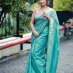 Navya Nair Instagram - Everything we hear is an opinion , not a fact Everything we see is a perspective , not the truth 💖 Styled @rn.rakhi Wearing @padmanidhi_the_blouse_boutiqu Jewellery @baala_jewels MUA @makeupby_nami_ #kidilamtimes #photoshoots #actor #juslikethat