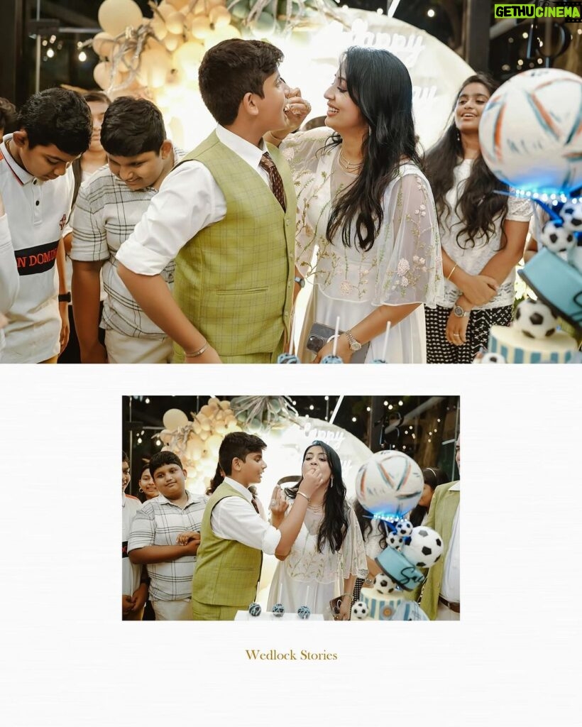 Navya Nair Instagram - In the symphony of moments captured, every photo speaks of a story of a young soul stepping into a new chapter, surrounded by the unwavering embrace of loved ones. Here's to love, laughter, and life's beautiful milestones! Venue:- @thecroftcochin.in Event Planners:- @wenyu_events Caterers :- @alacartecaterscochin Photography :- @wedlock__stories Cakes:- @themistledough Returns Gifts:- @mannequinstories.gifts Costume:- @the_drape_studio Makeup :- @makeupby_nami_ The Croft