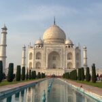Navya Nair Instagram - “Spellbound by the timeless beauty of the Taj Mahal, a symbol of undying love. Each moment spent here feels like a treasure, a testament to Emperor Shah Jahan’s exquisite taste and devotion to Mumtaz. Gratitude fills my heart for this enduring masterpiece, standing proudly among the wonders of the world, a true pride of India. To rest eternally beside Mumtaz is a testament to a love that transcends time. Some feelings are simply beyond words. 💖🕌 #TajMahal #SymbolOfLove #TimelessBeauty #shahjahanlegacy #wondersoftheworld #love “