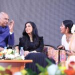 Navya Nair Instagram - Gratitude 🙏🏻 Felt so privileged and honoured to share the dias with the former president his excellency Ramnath Kovindji .. @presidentofindia14 Also felt overwhelmed when he appreciated my speech , infact my joy knew no bounds , like in the pictures i laughed like a kid with tender happiness … Thank you bahrain sncs , gss and bahrain billawas for the wonderfully hosted programme .. Got an oppurtunity to meet the minister of education mr madhu bangarappa @madhu_bangarappa , his excellency dr mohammad bahzad , (undersecretary ministry of foreign affairs ) her excellency @enas_almajed (under secretary ministry of social devolepment ) his excellency ambassador designate Vinod k jacob @vinod.k.jacob.3 , swami sachidananda president sivagiri mutt , chairman bkg holdings and the patron of sreenarayana community mr KG Baburajan ( babu uncle ) . Click by @j_i_j_o_a_m_m_a The Indian School
